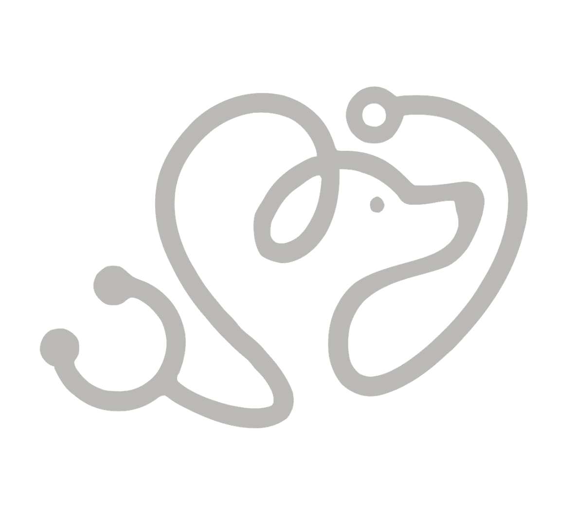 Heart shaped Line Art with a Stethoscope Wrapped Around It Symbolizing Healthcare or Medical Care
